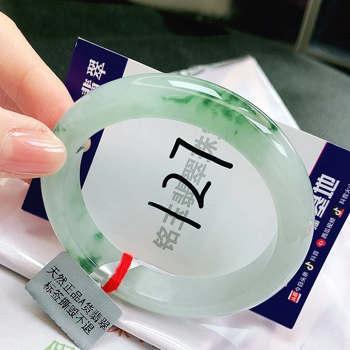 翡翠未镶嵌手镯缅甸天然a货翡翠手镯