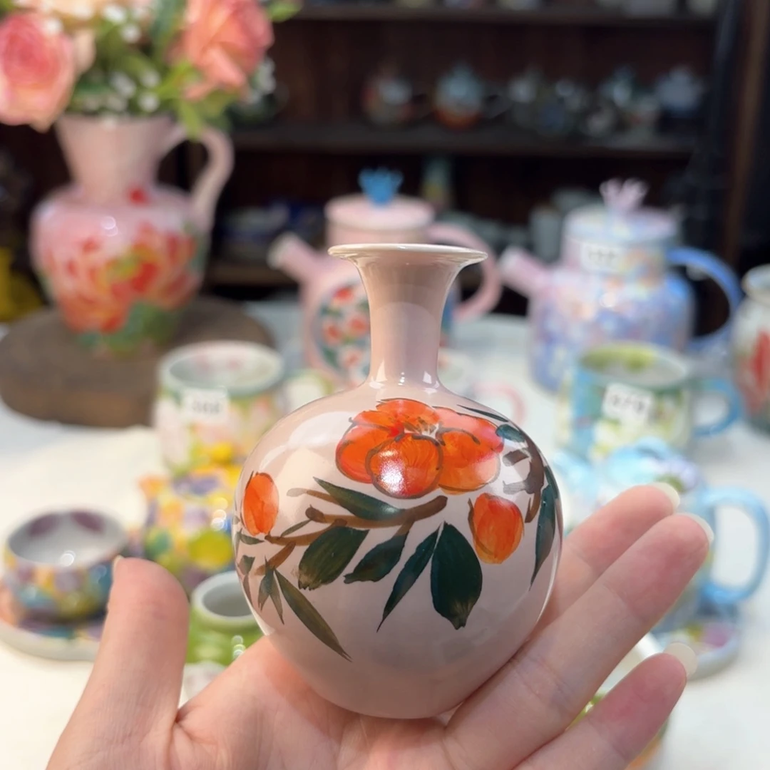 景德镇手绘高温釉下彩陶瓷茶具