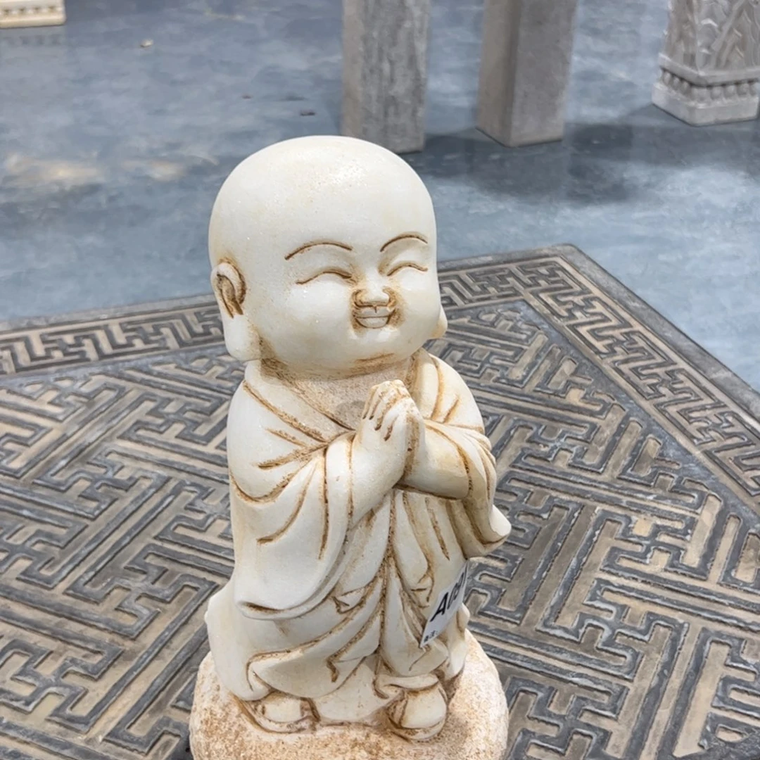 汉白玉沙弥不包邮