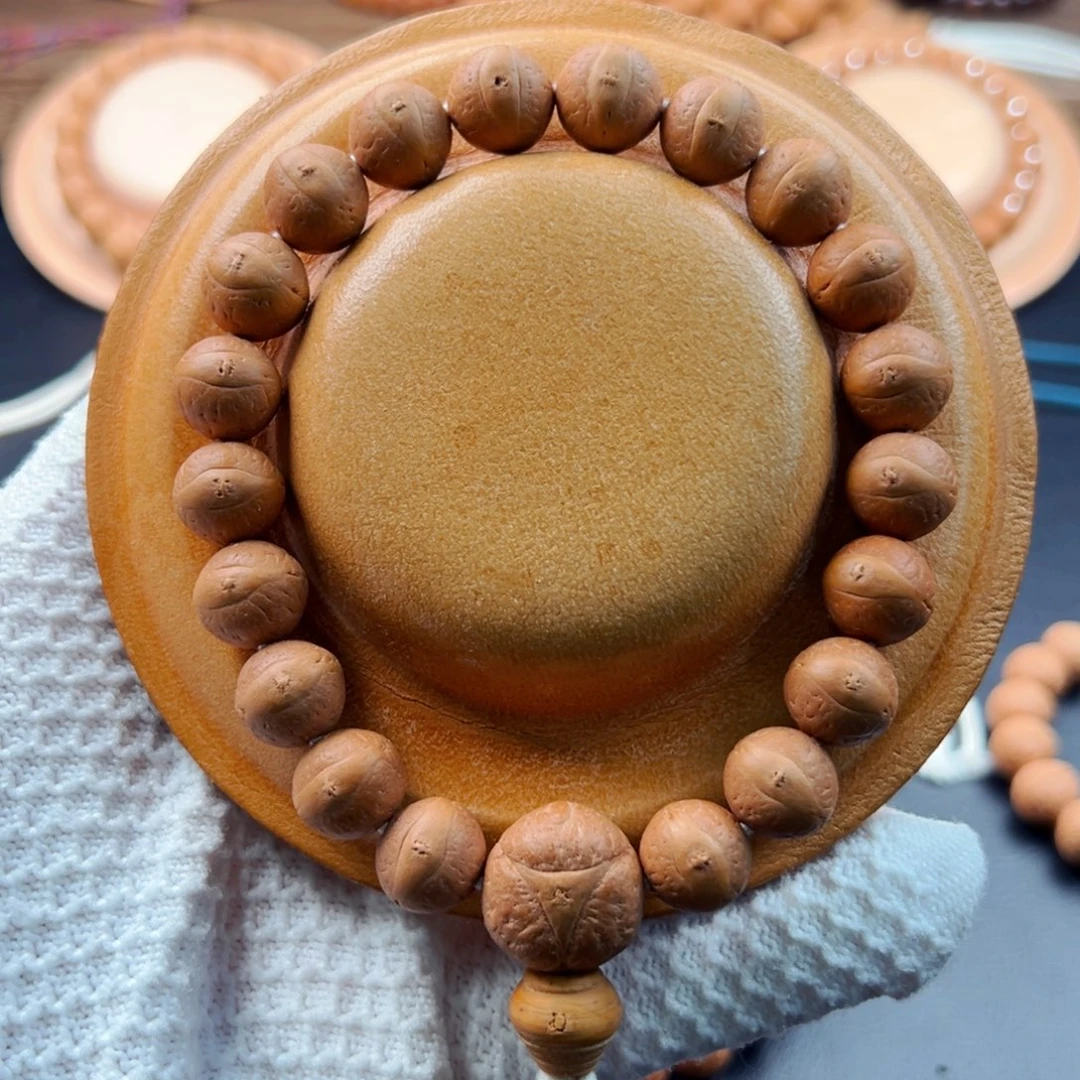 手串凤眼菩提12mm奶油皮