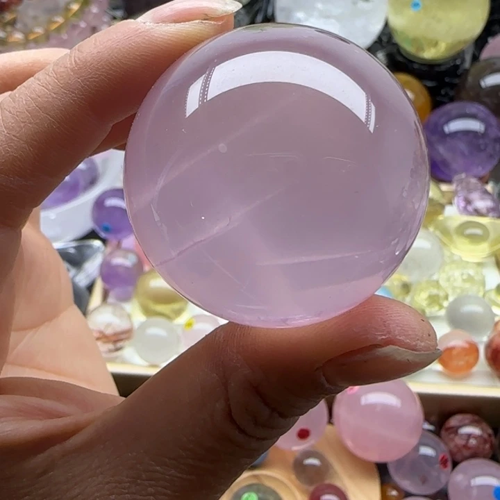 未镶嵌水晶珠宝半成品4厘米
