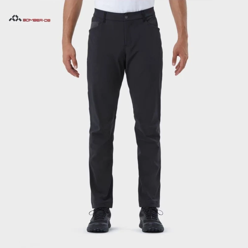 BM202413秋冬户外徒步登山软壳裤防风防泼水加绒保暖休闲长裤