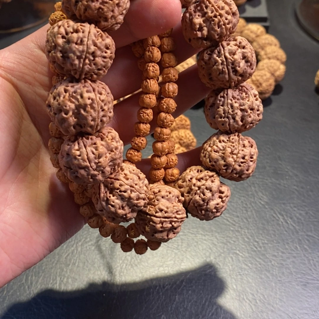 金刚菩提手串豆腐块+佛手