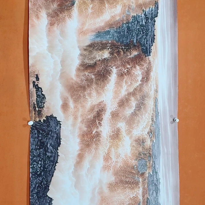 国画黄春香国画作品龙啸240/95