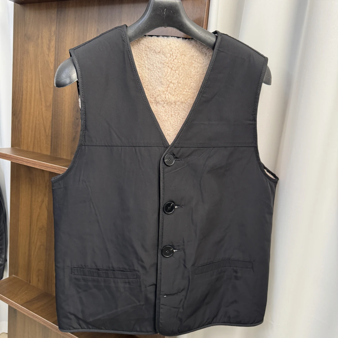 羊皮马甲男中老年保暖真皮毛一体爸爸款男士坎肩抗寒户外款