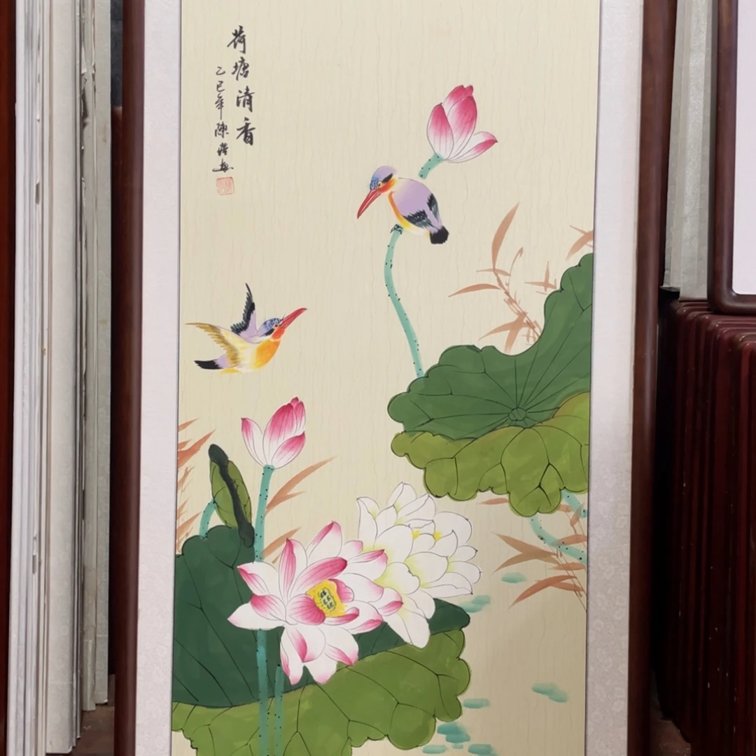 国画带框尺寸63*123厘米