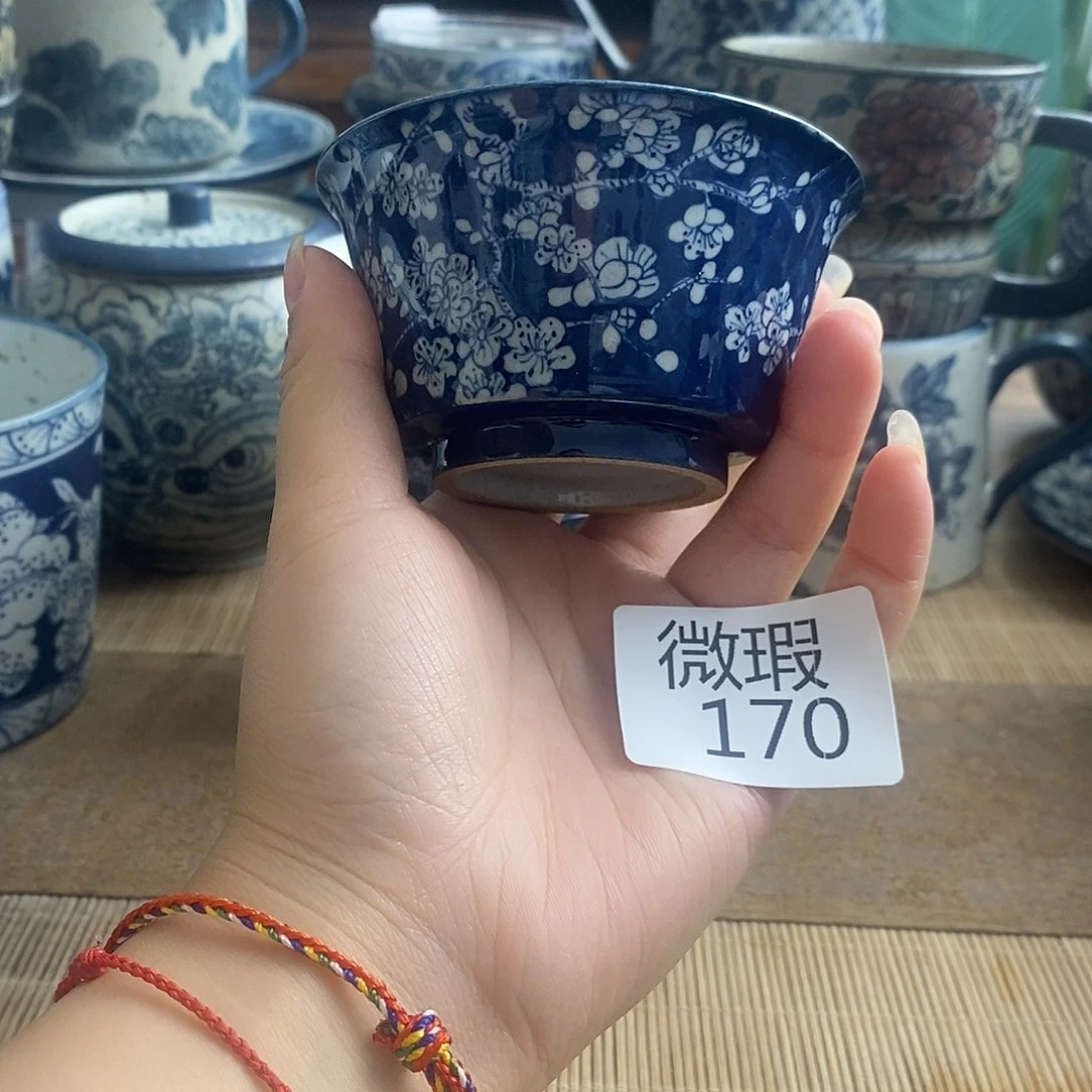 手工手绘青花高温陶瓷
