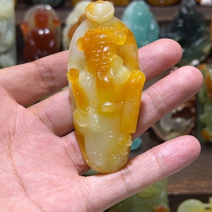 蛇纹石玉未镶嵌吊坠(不含链)