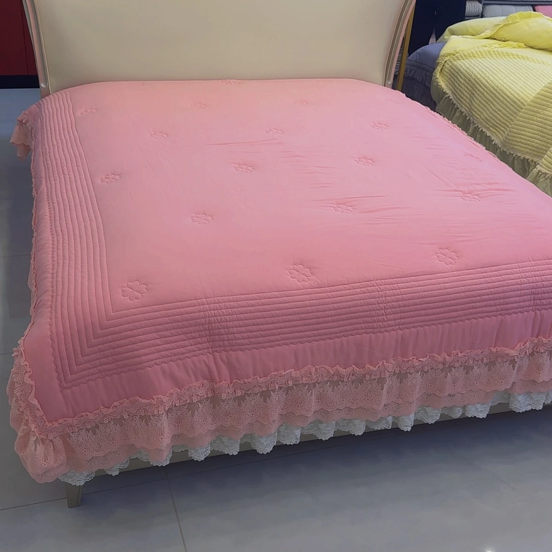 莫代尔纤维秒西施莫代尔双人春秋被桃粉