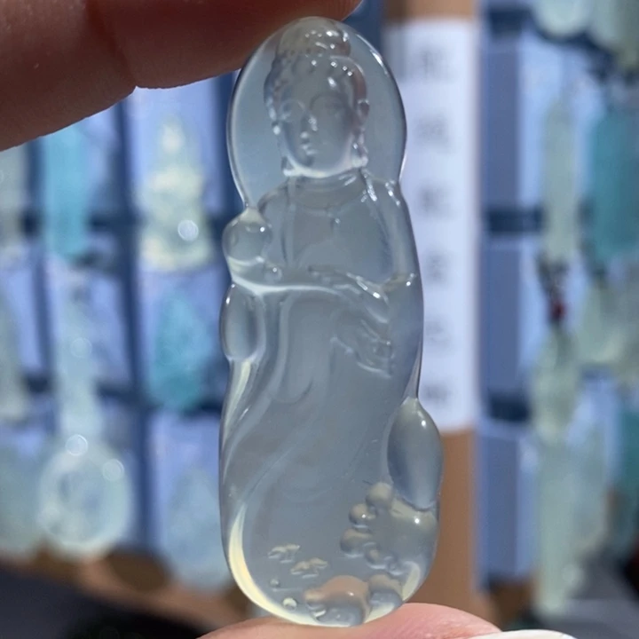 岫玉未镶嵌吊坠吊坠