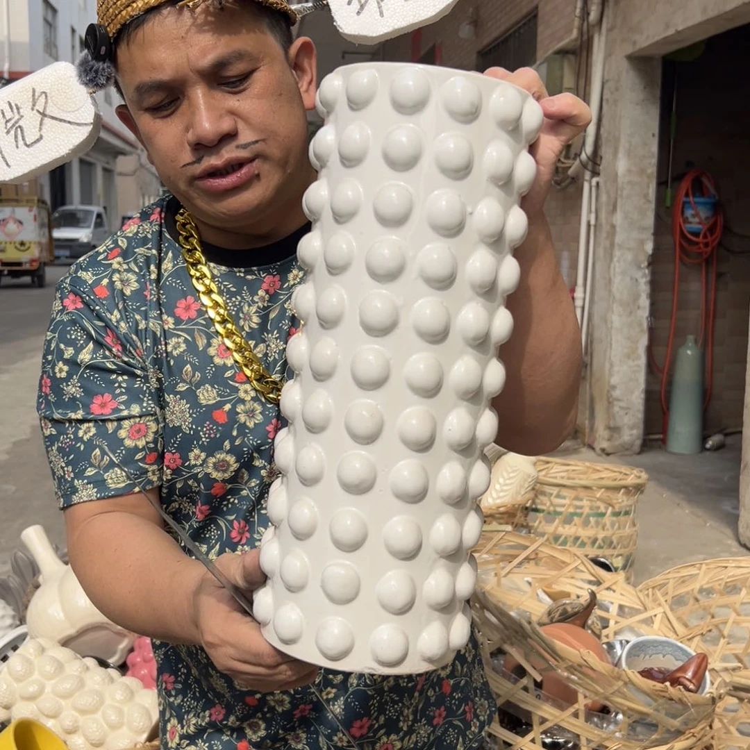摆件72 号高中低温陶瓷工艺瓶（部分微瑕）