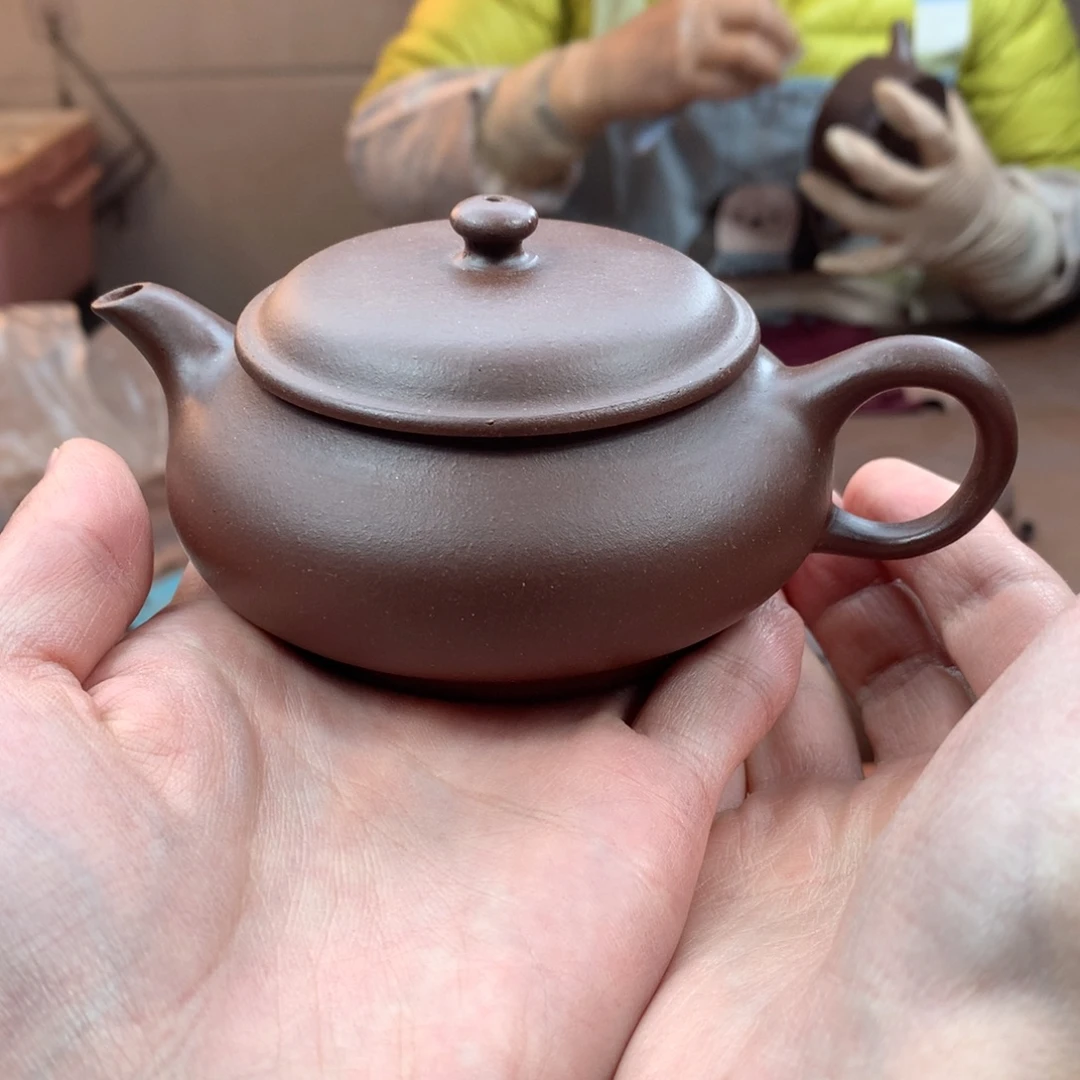 茶壶紫砂明炉 紫泥 140cc 周宜君