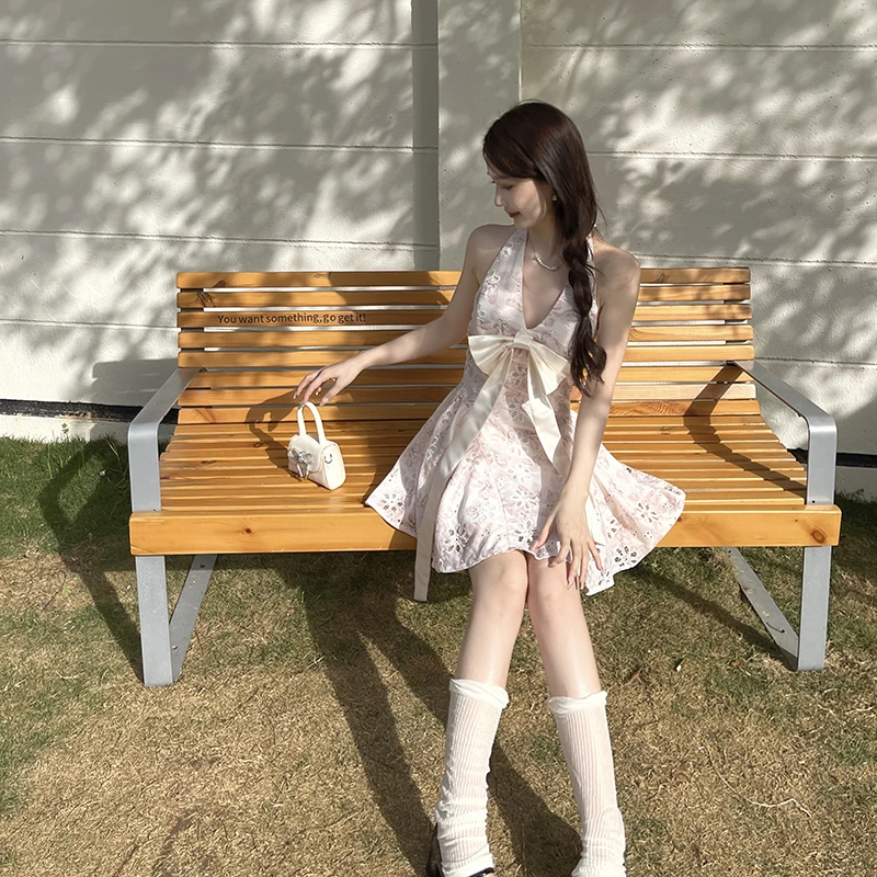 运补6-8r 少女碎花连衣裙收腰气质法式甜美夏季显瘦小众纯欲A字裙