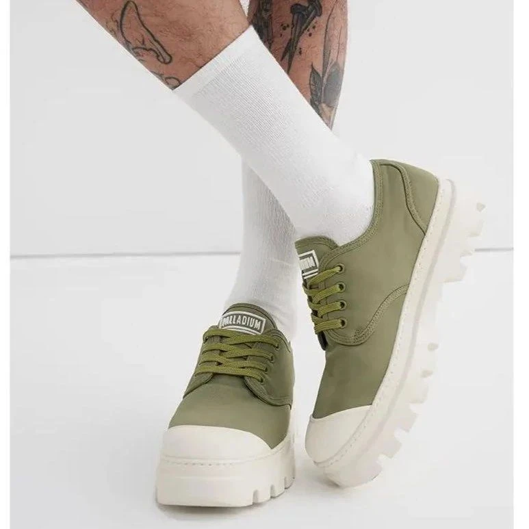 帕拉丁PALLADIUM男中性休闲厚底增高低帮帆布鞋休闲鞋工装鞋