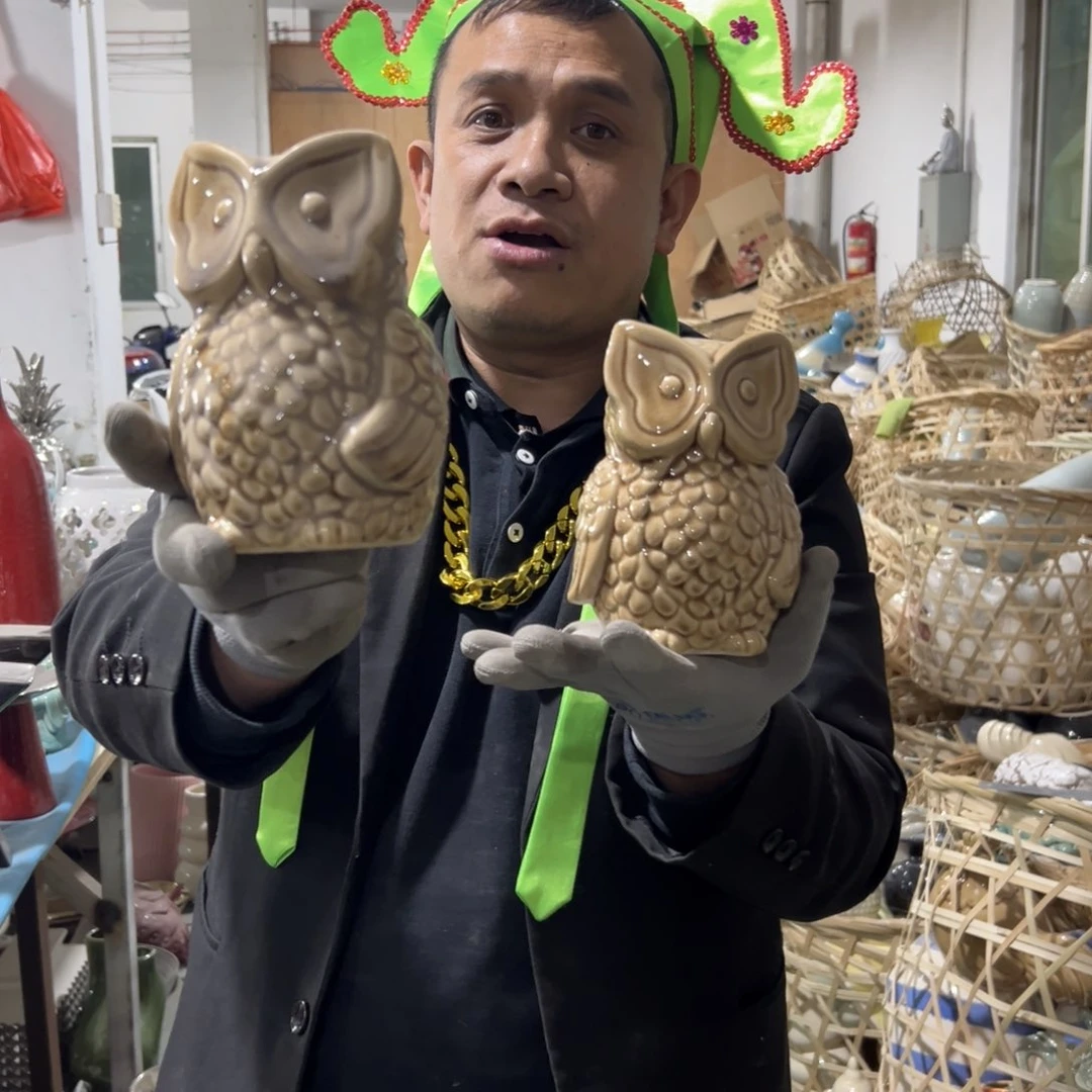 摆件145 号高中低温陶瓷工艺瓶（部分微瑕）