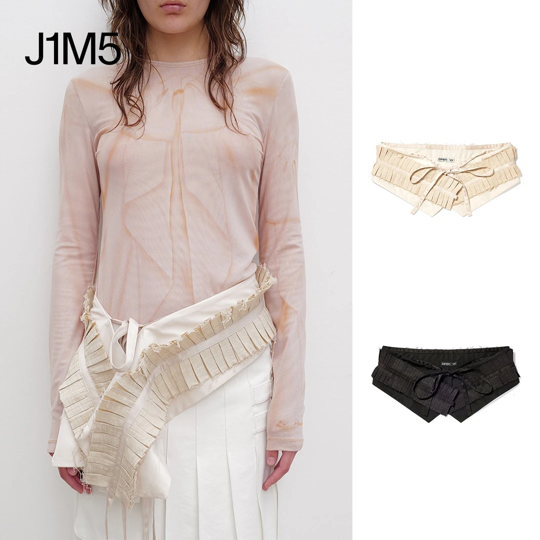 J1M5买手店 OPEN YY 25早春 褶皱分层袋式腰带 设计师品牌