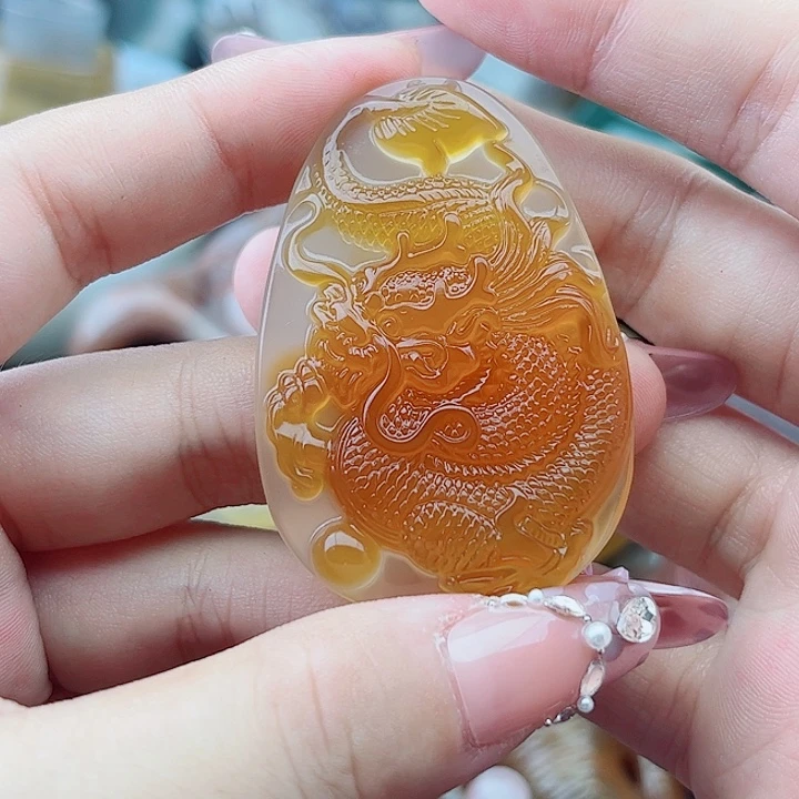 蓝***紀未镶嵌玛瑙手饰吊坠