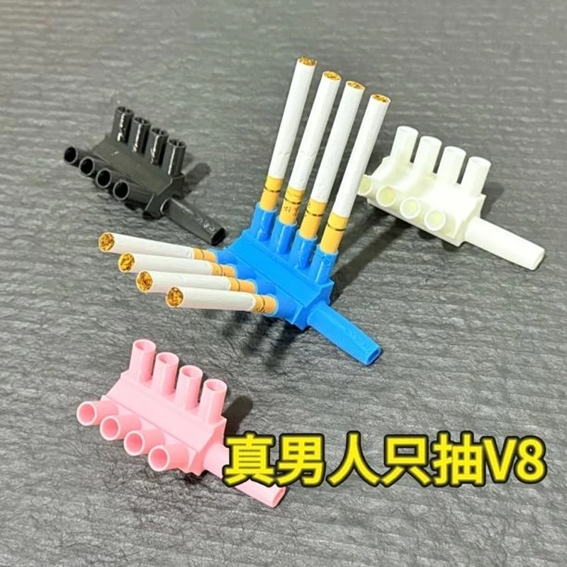 3d打印V8抽烟器只抽v8发动机烟嘴辅助器有趣玩具