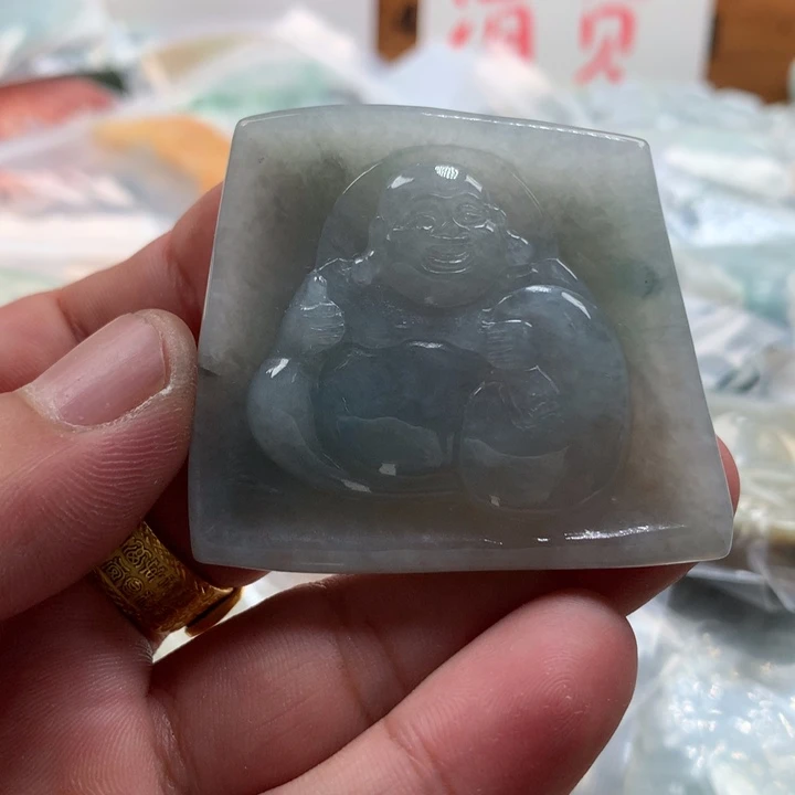 翡翠未镶嵌颈饰保真天然a货翡翠