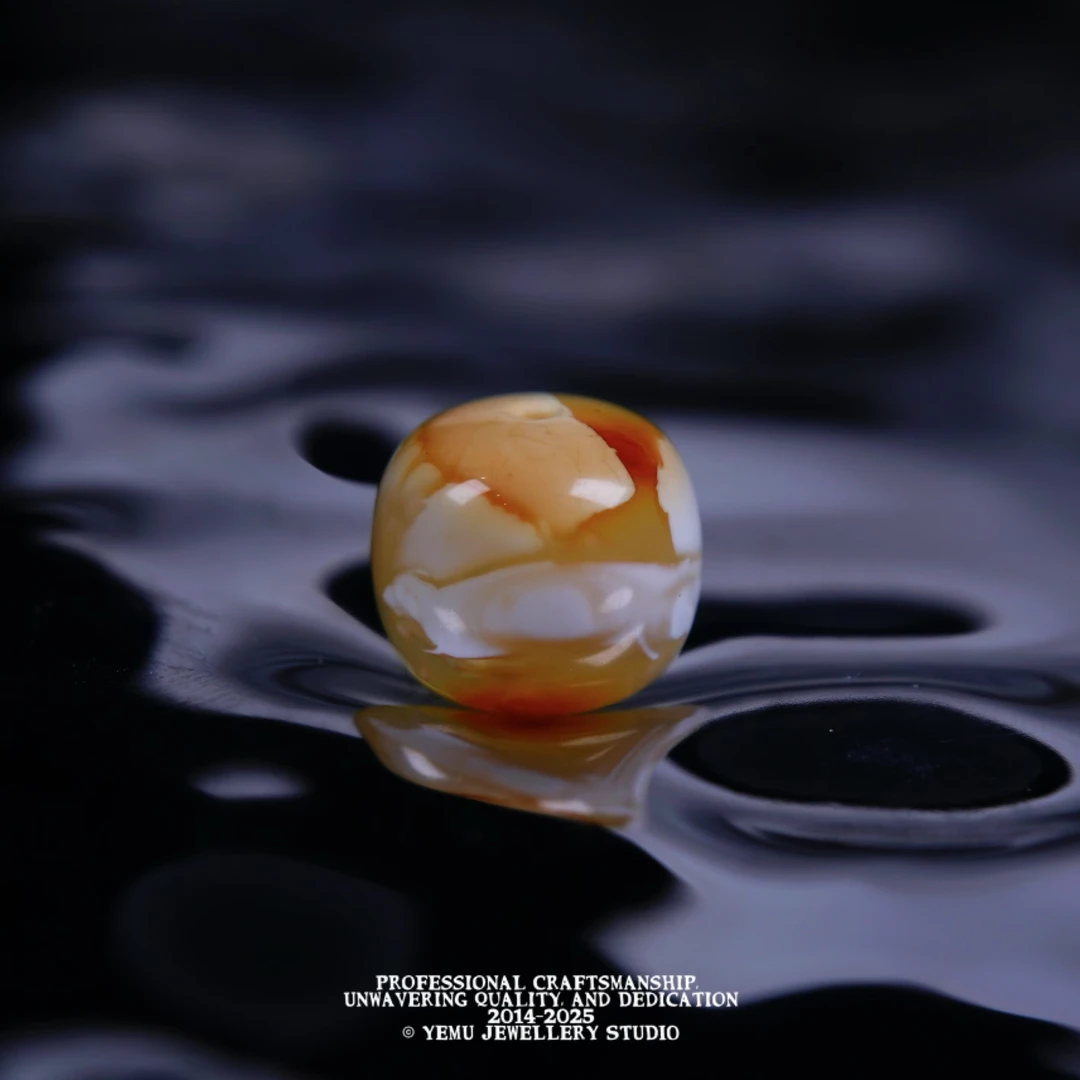 Y11（9.8mm)9毫米彩沁妖孽溶洞老型 一物一拍 天然俄料琥珀蜜蜡