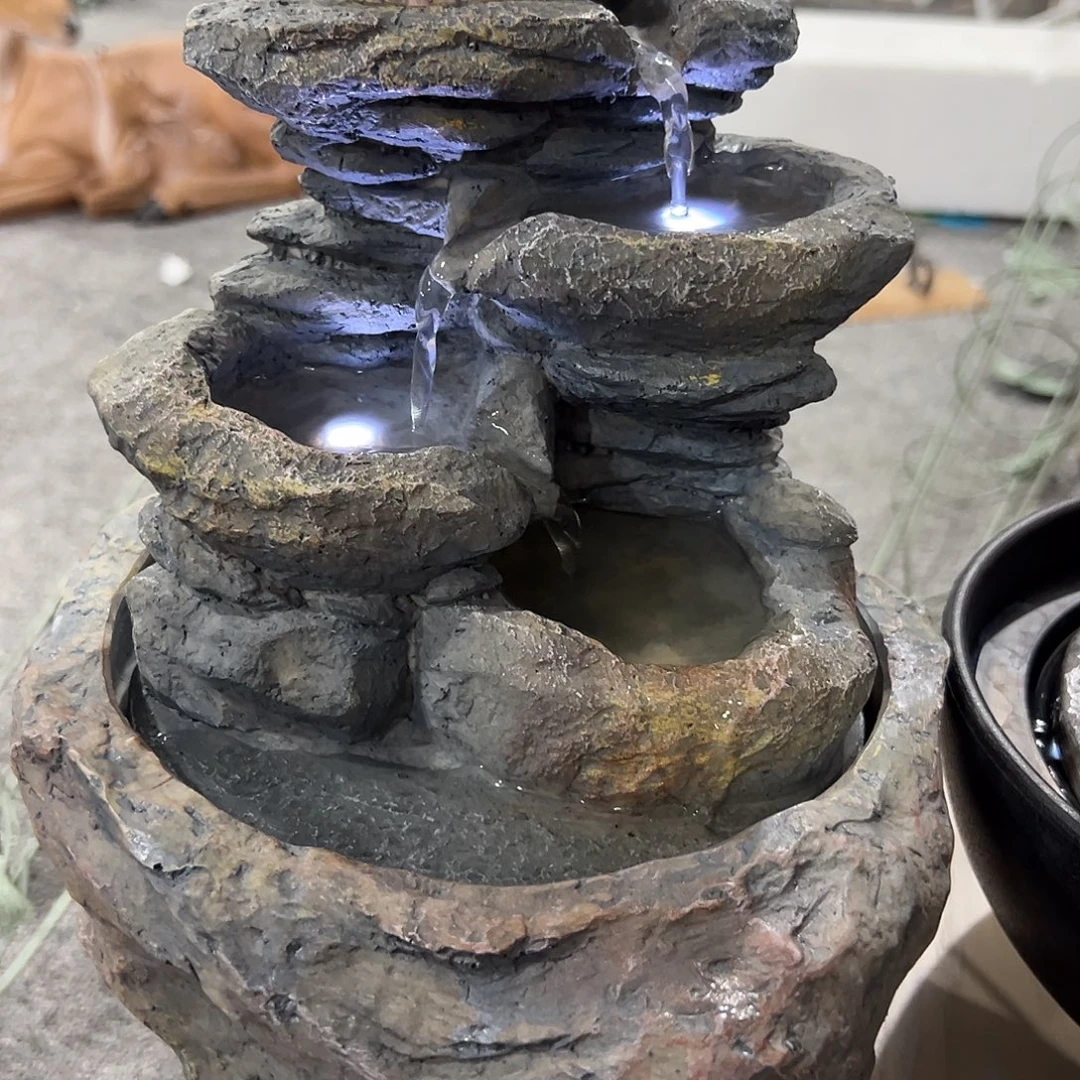 合成树脂假山流水器