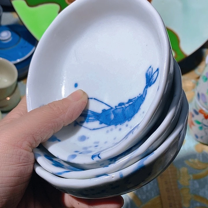 瓷片新年快乐万事如意