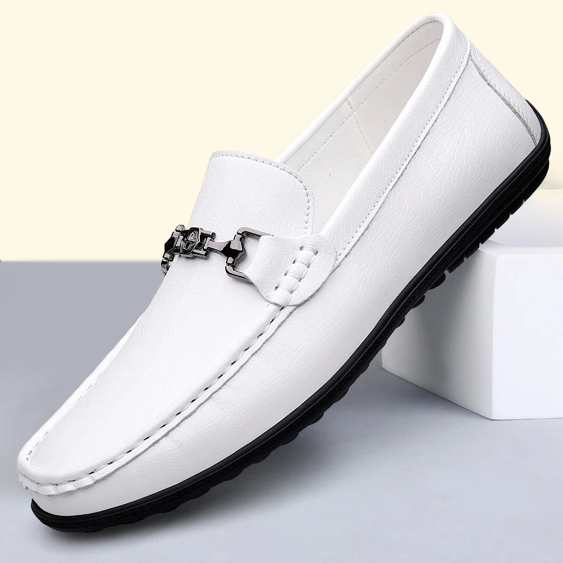 豆豆鞋男款通勤软底轻便英伦商务男士皮鞋潮流一脚蹬休闲透气男鞋