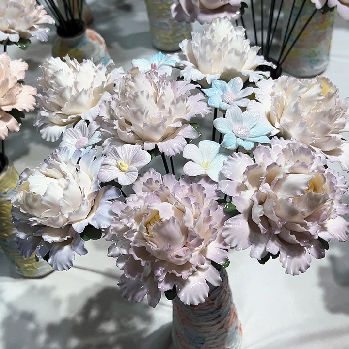 牡丹花束一整套花花