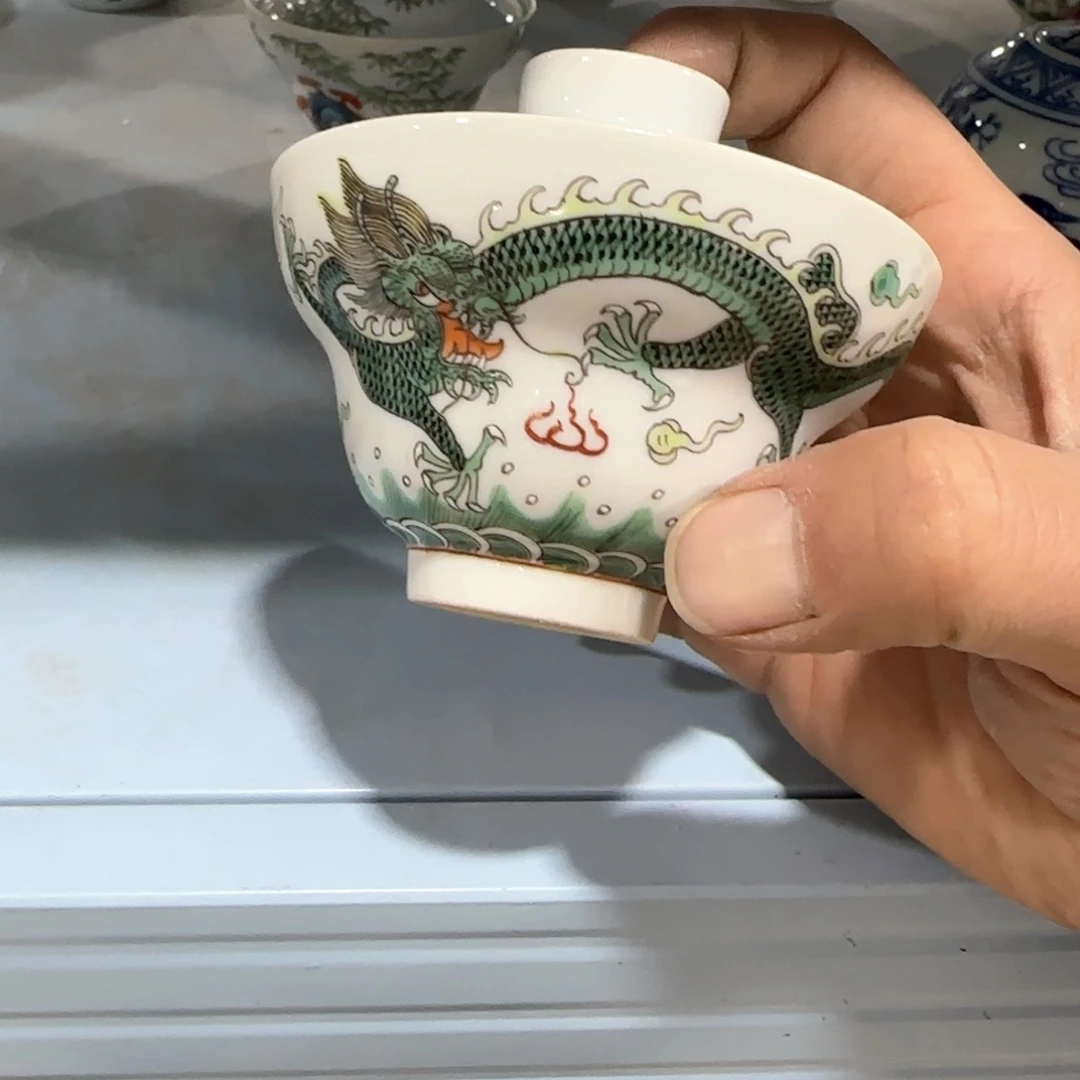 瓷片摆件手绘瓷器全部处理