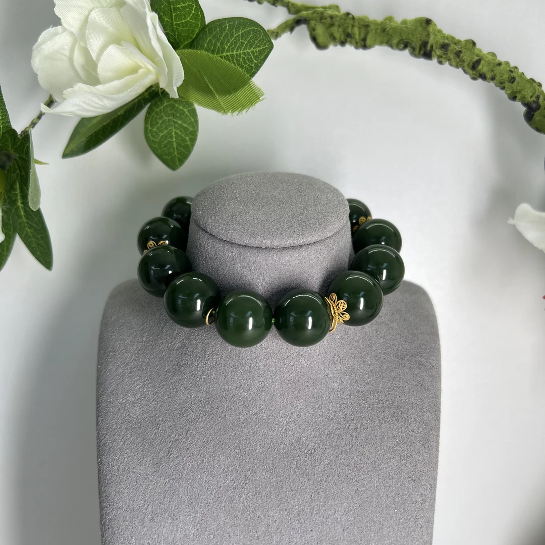 壹屿珠宝 1261  和田玉典藏级手串