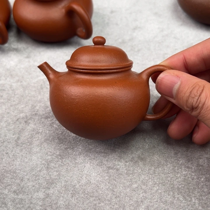 紫砂茶壶M****冬微瑕朱泥掇只130cc