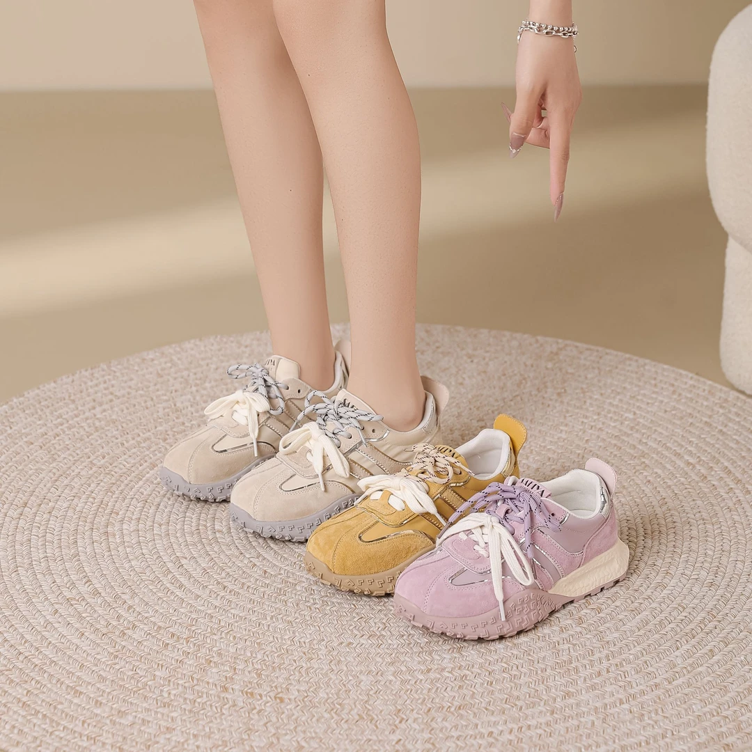 2025春季新款舒适百搭透气时尚休闲阿甘鞋厚底德训鞋百搭SY-112