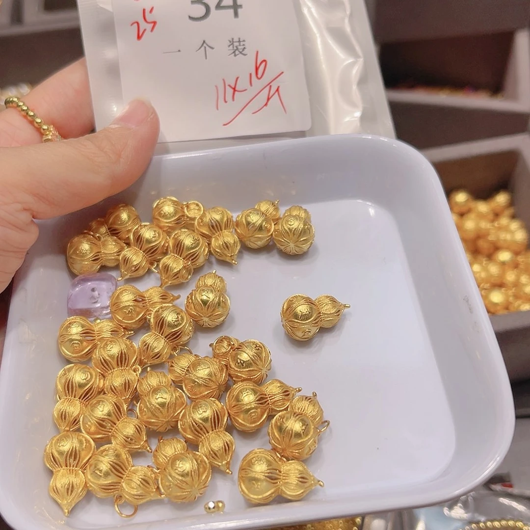 紫晶珠宝半成品银S925镀金镶嵌34