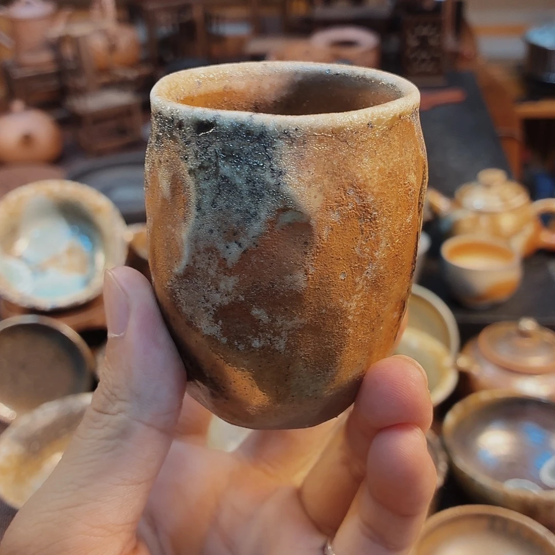 柴烧老岩泥高端茶器