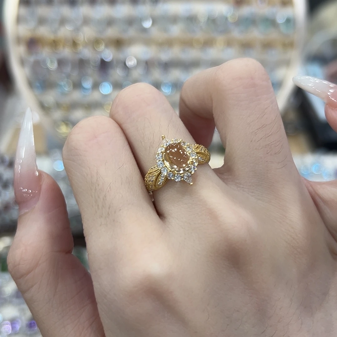 赵****黄晶戒指银S925镶嵌