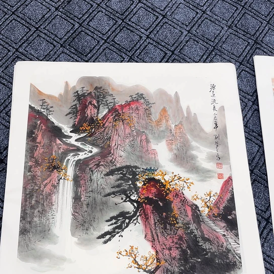 用***7国画刘铸泰老师三尺整冯