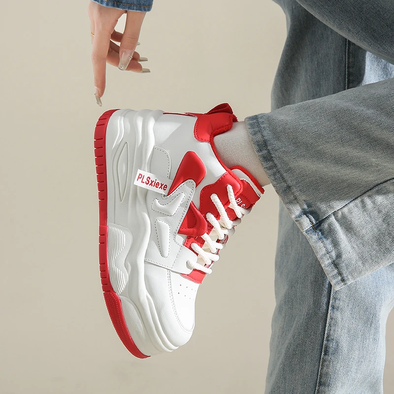 小众时尚中帮百搭休闲鞋女2025年韩版春季新款韩版女鞋