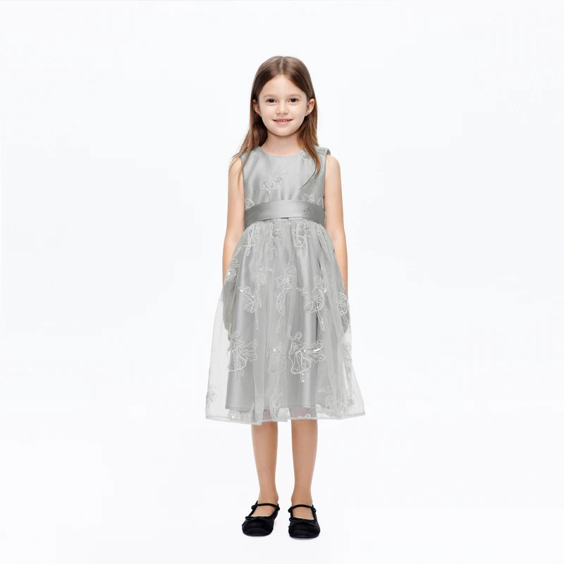 littlemoco童装24夏新款女童派对礼服无袖网纱连衣裙#KBD2DRS012