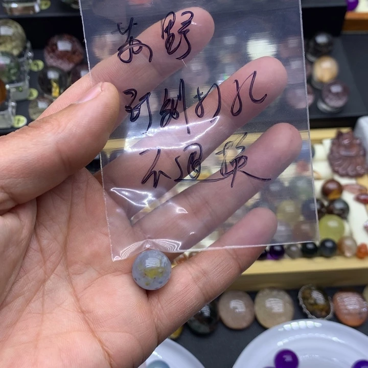 水晶手链未镶嵌苏****）兔毛团团定制打孔不退换