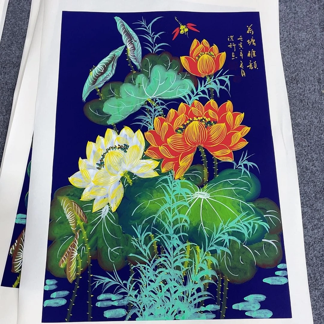 国画作品小姐姐放漏…