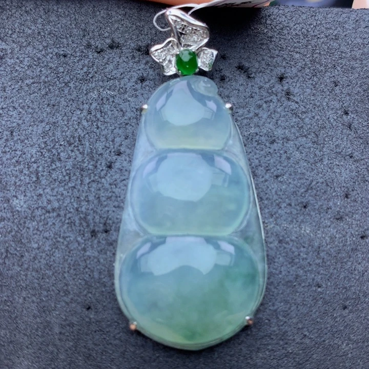 翡翠18K金镶嵌手链翡翠