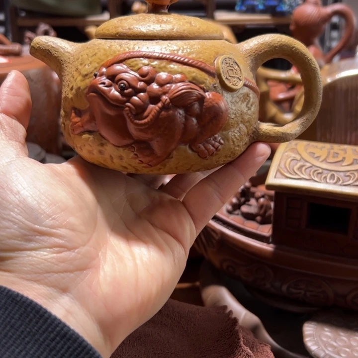 茶壶紫砂紫砂壶收藏起来了！