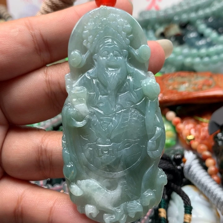 翡翠项链未镶嵌保真天然A货翡翠