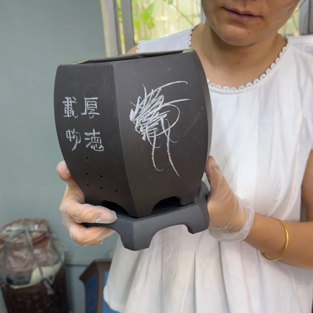 紫砂花盆紫砂口径17