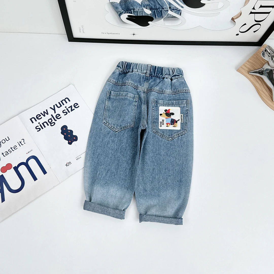 男童裤子春夏款儿童直筒牛仔裤2025新款潮 JH015 悠悠童话童装