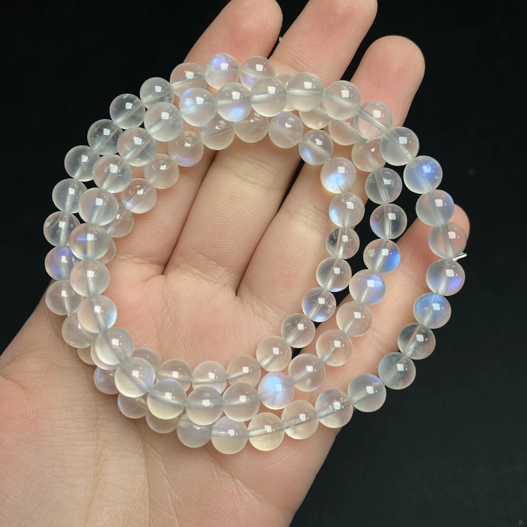 y176 天然蓝月光多圈手链多样性发一