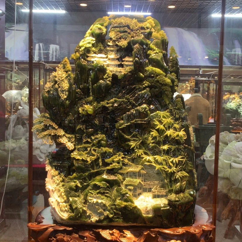 【闪购商品】未镶嵌蛇纹石玉摆件覆膜