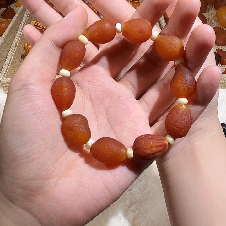 手链琥珀未镶嵌蜜蜡海漂手串