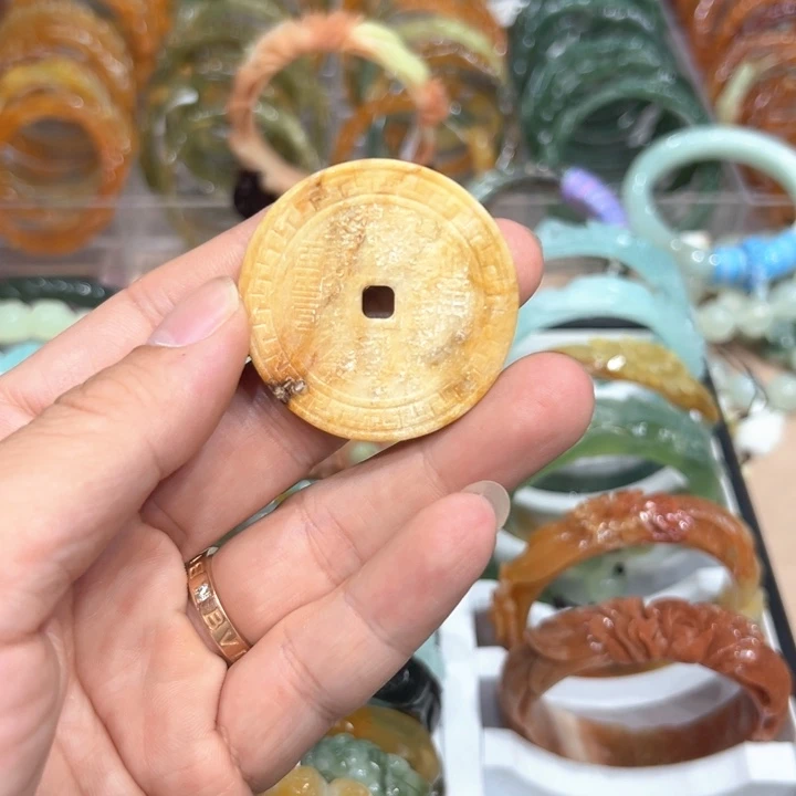 未镶嵌蛇纹石玉手镯