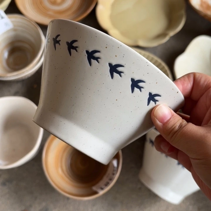 陶瓷燕米饭碗2个装